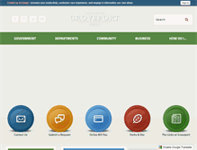 Tablet Screenshot of groveport.org